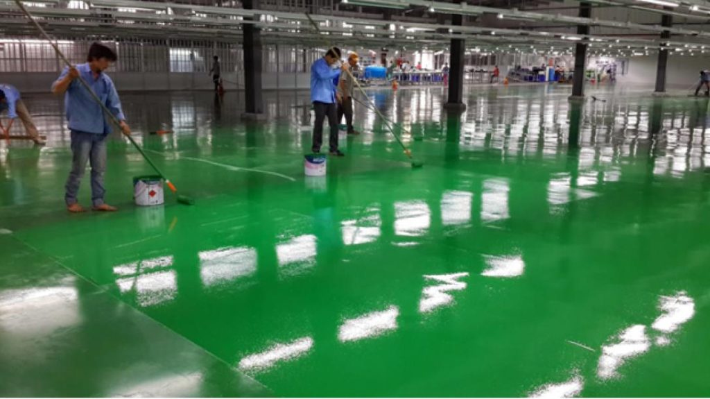 Những lợi ích của quy trình thi công sơn epoxy tự san phẳng